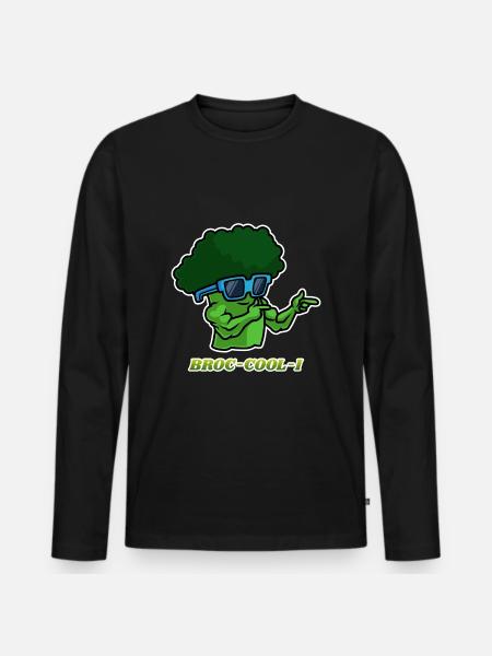 Bro broccoli - Men's Premium Organic Long Sleeve Shirt - black
