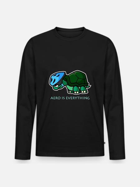 Aero Is Everything - Men's Premium Organic Long Sleeve Shirt - black