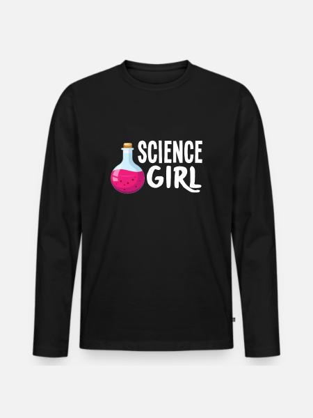 Funny chemistry chemist science - Men's Premium Organic Long Sleeve Shirt - black