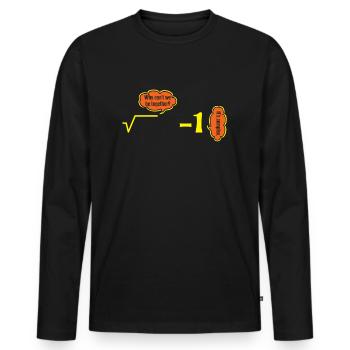 It's Complex Numbers Math Jokes Humor - Men's Premium Organic Long Sleeve Shirt - black - Front - Nico (187cm)