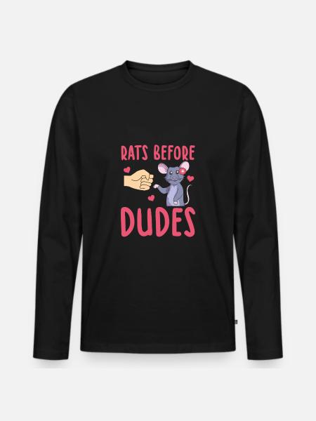 Rats - T-shirt manches longues Premium bio Homme - noir
