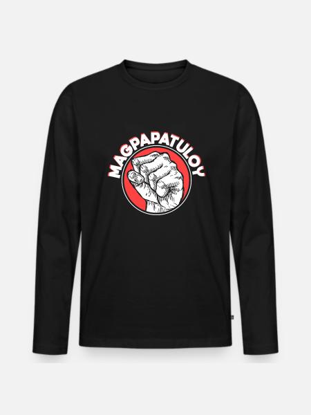 Philippines - Magpapatuloy - Men's Premium Organic Long Sleeve Shirt - black