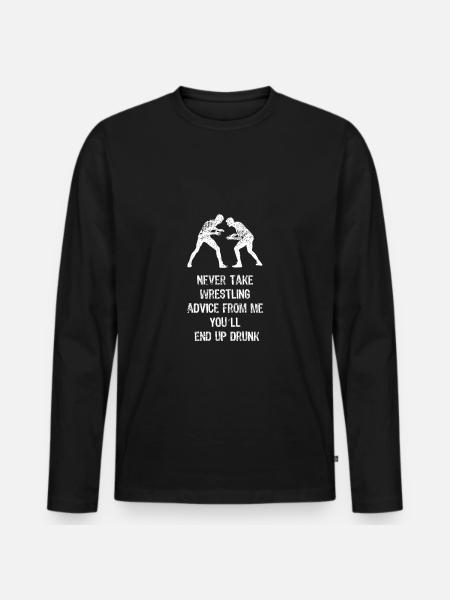 Lutte - T-shirt manches longues Premium bio Homme - noir