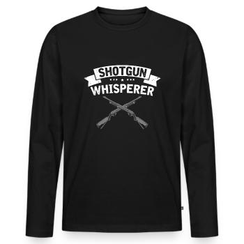 Duck Hunting Duck Hunting Hunter Duck Hunter Duck Hunter Design - Men's Premium Organic Long Sleeve Shirt - black - Front - Nico (187cm)