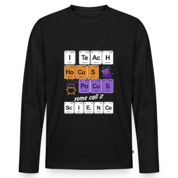 Periodensystem hocus pocus Magie Chemiker Lehrer - Männer Premium Bio Langarmshirt - Schwarz - Vorne - Nico (187cm)
