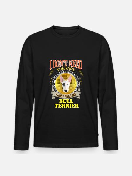 Bull Terrier - T-shirt manches longues Premium bio Homme - noir