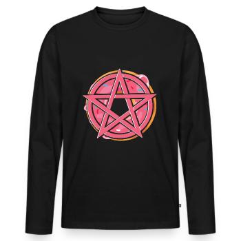 Satanism - Men's Premium Organic Long Sleeve Shirt - black - Front - Nico (187cm)