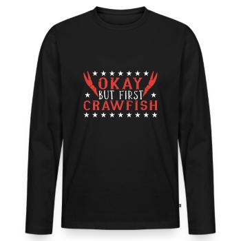 Langusten Languste - Männer Premium Bio Langarmshirt - Schwarz - Vorne - Nico (187cm)