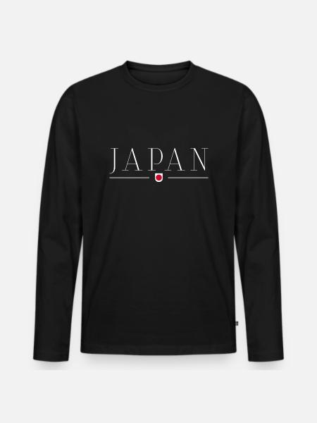 I love Japan - Men's Premium Organic Long Sleeve Shirt - black