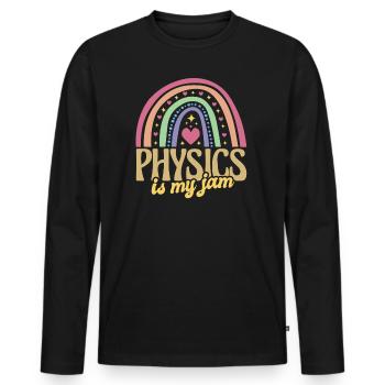 Physicien Physique est mon professeur de physique Jam Professeur - T-shirt manches longues Premium bio Homme - noir - Devant - Nico (187cm)