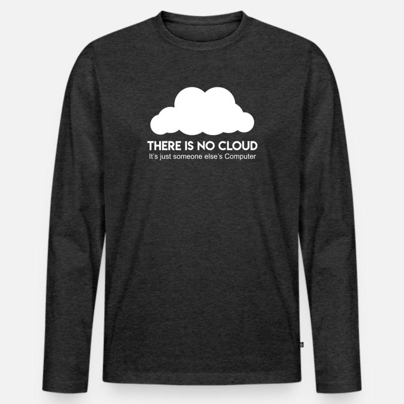 Server Cloud Spruch Informatiker Coder Männer Premium Bio Langarmshirt