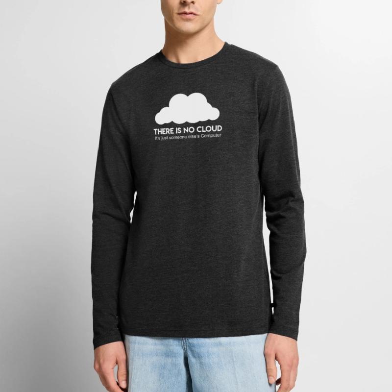 Server Cloud Spruch Informatiker Coder Männer Premium Bio Langarmshirt