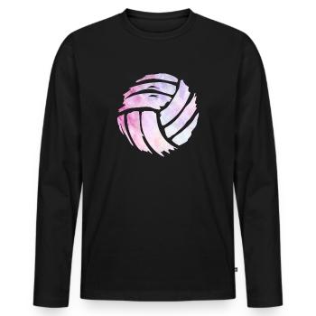 Volleyball Team Volleyball Volleyball Player - Men's Premium Organic Long Sleeve Shirt - black - Front - Nico (187cm)