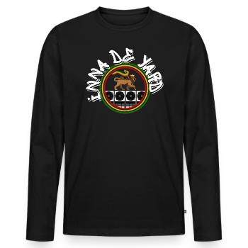 Reggae Soundsystem Lion - Männer Premium Bio Langarmshirt - Schwarz - Vorne - Nico (187cm)