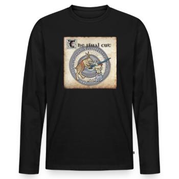 The Final Cut - Men's Premium Organic Long Sleeve Shirt - black - Front - Nico (187cm)