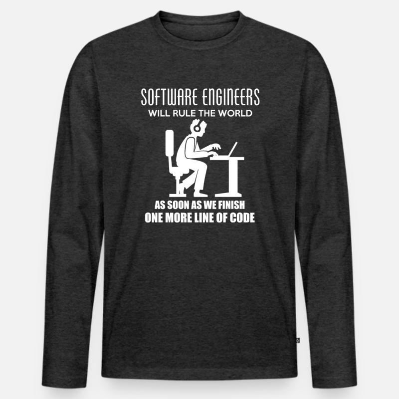 Developer Programming Software Profession Gift Men's Premium Organic Long Sleeve Shirt
