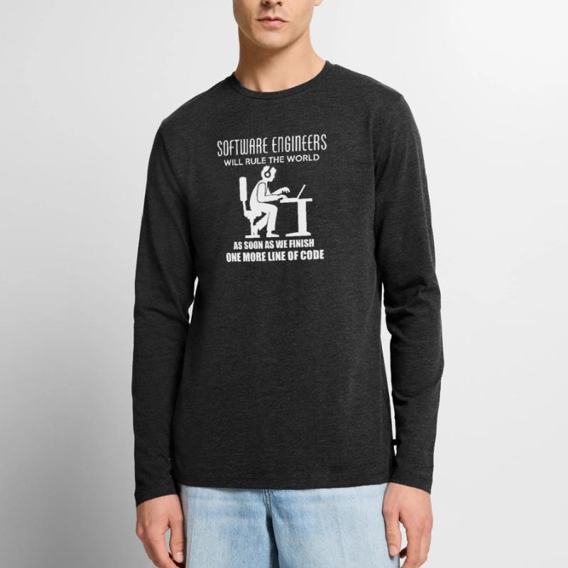 Developer Programming Software Profession Gift Men's Premium Organic Long Sleeve Shirt