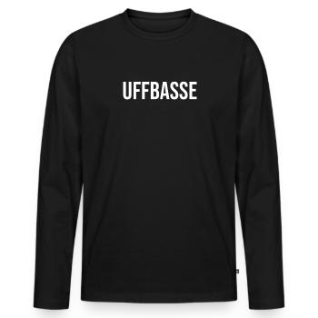 Hessen witziger Spruch Bundesland - Männer Premium Bio Langarmshirt - Schwarz - Vorne - Nico (187cm)