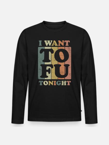 Millésime de tofu - T-shirt manches longues Premium bio Homme - noir