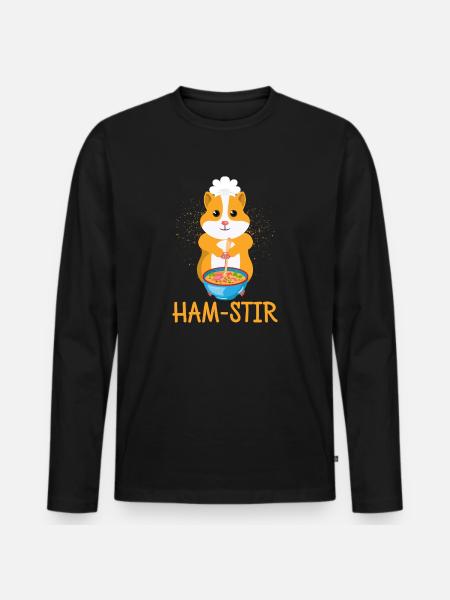 hamster - T-shirt manches longues Premium bio Homme - noir