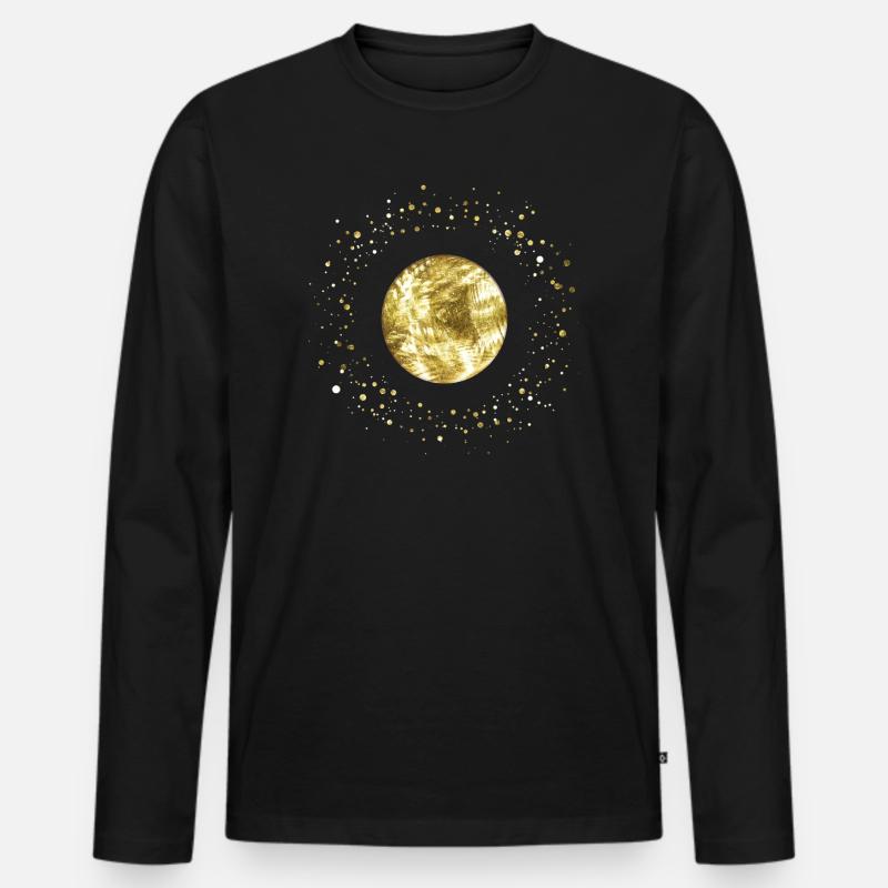 Kugel - Männer Premium Bio Langarmshirt - Schwarz