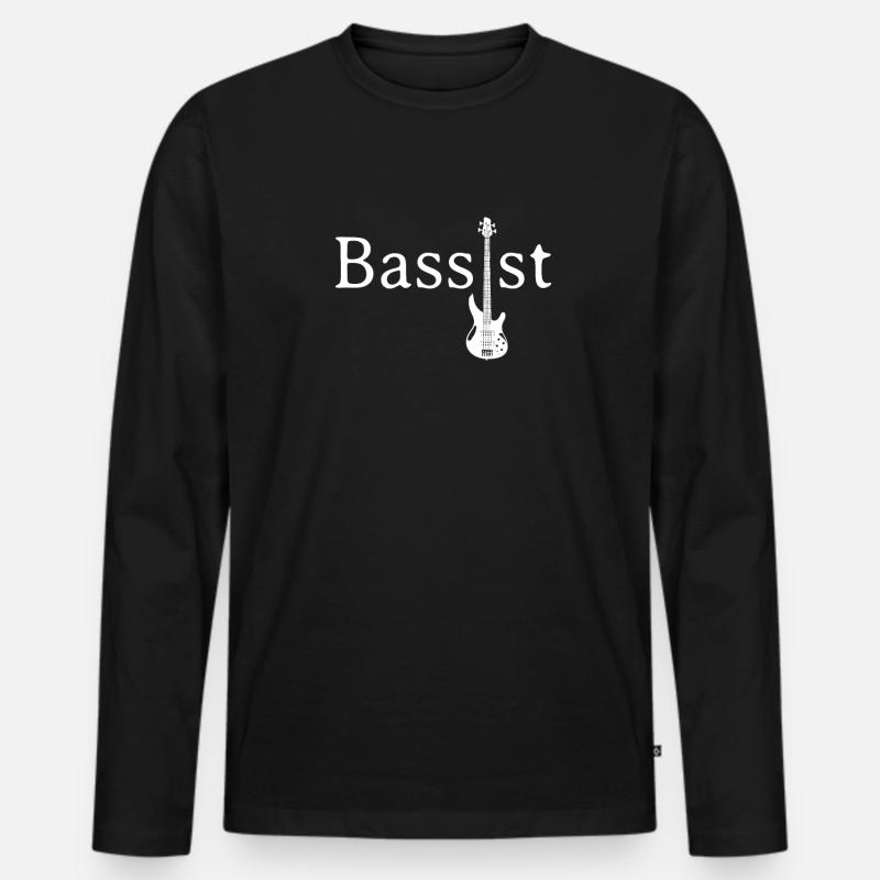 basse basse basse - T-shirt manches longues Premium bio Homme - noir