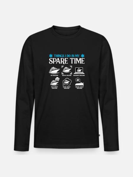 Cruise Cruise Vacation Cruiser - Men's Premium Organic Long Sleeve Shirt - black