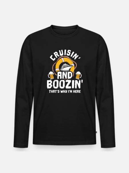 Cruise Cruise Vacation Drink - Men's Premium Organic Long Sleeve Shirt - black
