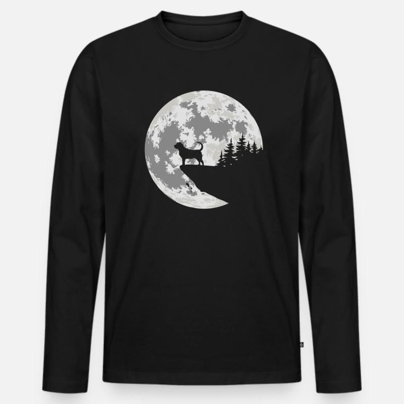 Bloodhound - Männer Premium Bio Langarmshirt - Schwarz