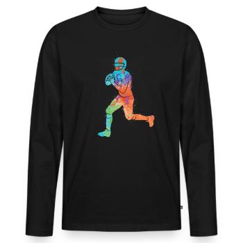 Football américain Sports Garçons Football Enfants - T-shirt manches longues Premium bio Homme - noir - Devant - Nico (187cm)