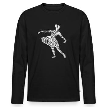 Ballerina Ballet Dancer Dancing Ballet - Men's Premium Organic Long Sleeve Shirt - black - Front - Nico (187cm)