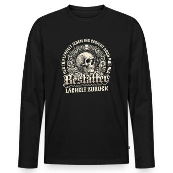 Bestatter Bestattungsfachkraft Geschenkidee Cool - Männer Premium Bio Langarmshirt - Schwarz - Vorne - Nico (187cm)