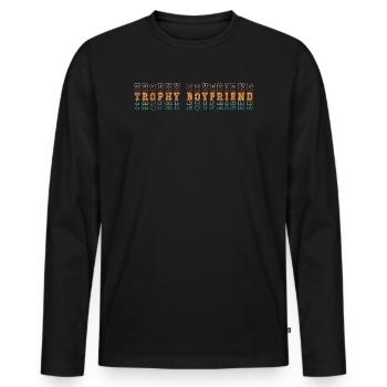 Freund Paare Liebe Beziehung Partner Geschenkidee - Männer Premium Bio Langarmshirt - Schwarz - Vorne - Nico (187cm)