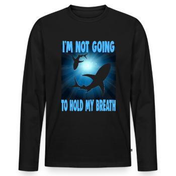 Scuba Diver Design Instructor Snorkeling - Men's Premium Organic Long Sleeve Shirt - black - Front - Nico (187cm)