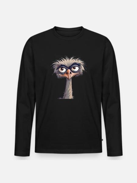Grumbling bouquet - Men's Premium Organic Long Sleeve Shirt - black