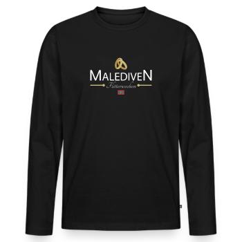 Flitterwochen Malediven - Männer Premium Bio Langarmshirt - Schwarz - Vorne - Nico (187cm)