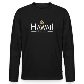 Flitterwochen Hawaii - Männer Premium Bio Langarmshirt - Schwarz - Vorne - Nico (187cm)