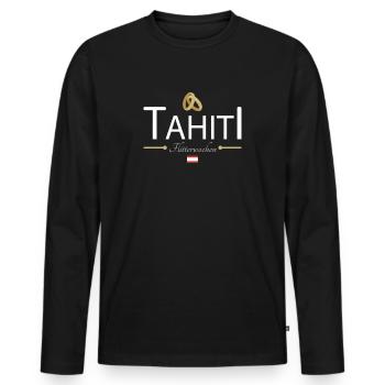 Flitterwochen Tahiti - Männer Premium Bio Langarmshirt - Schwarz - Vorne - Nico (187cm)