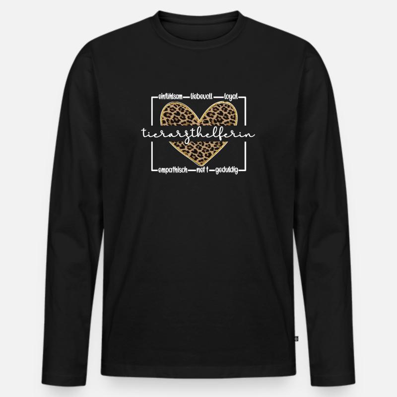 Veterinary Assistant Veterinary Assistant - Men's Premium Organic Long Sleeve Shirt - black