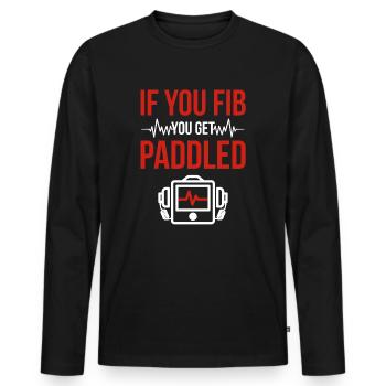 Emergency Nurse Nurse Emergency Room - Men's Premium Organic Long Sleeve Shirt - black - Front - Nico (187cm)