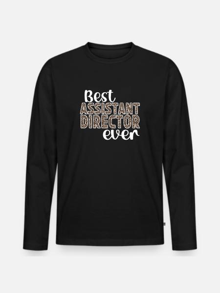 Meilleur directeur adjoint adjoint - T-shirt manches longues Premium bio Homme - noir