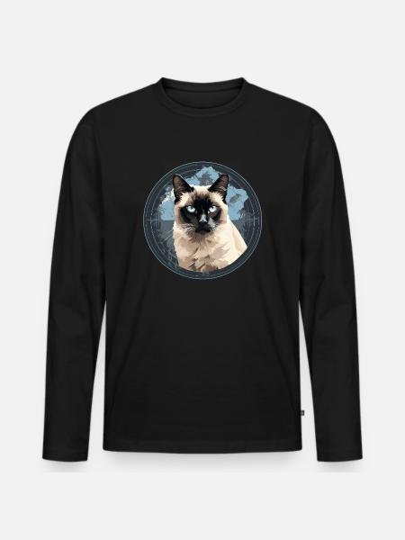 Balinese - Men's Premium Organic Long Sleeve Shirt - black