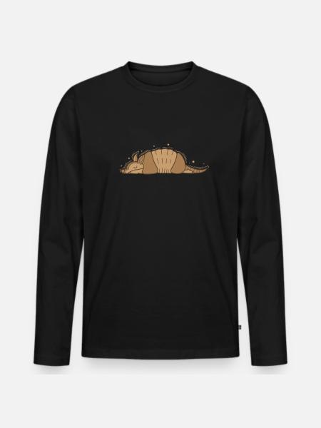 Armadillo Mammal Desert USA - Men's Premium Organic Long Sleeve Shirt - black