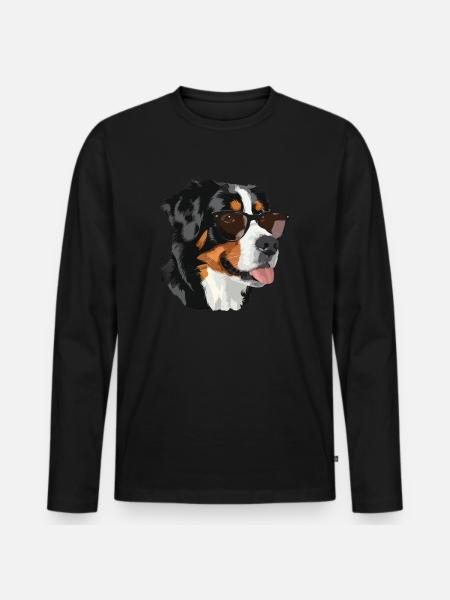 Grand Bouvier Suisse - T-shirt manches longues Premium bio Homme - noir