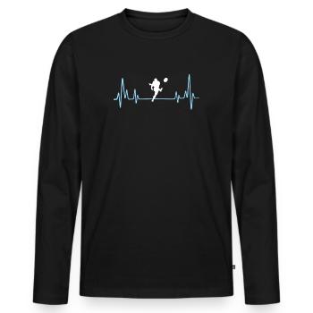 Rugby Present For Your Brother - T-shirt manches longues Premium bio Homme - noir - Devant - Nico (187cm)