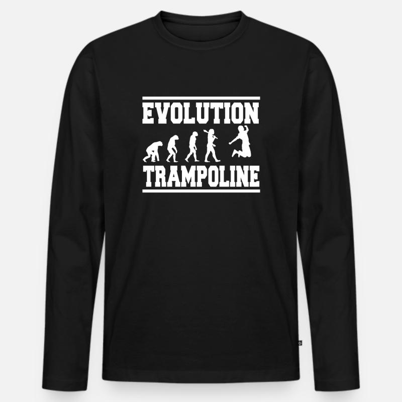 Evolution Trampolines - Men's Premium Organic Long Sleeve Shirt - black