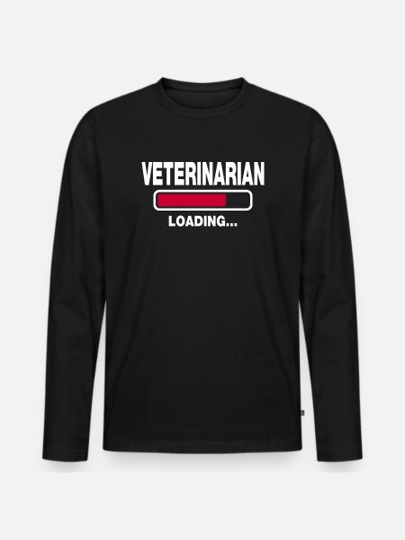 Veterinarian - Men's Premium Organic Long Sleeve Shirt - black