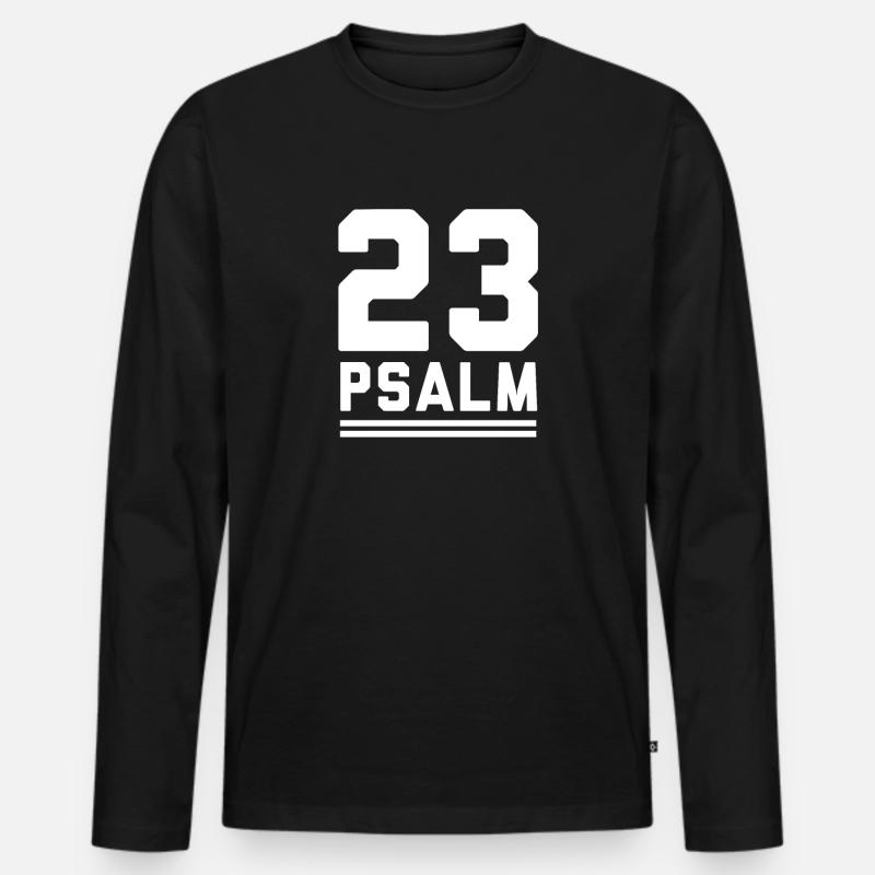 katholisch - Männer Premium Bio Langarmshirt - Schwarz