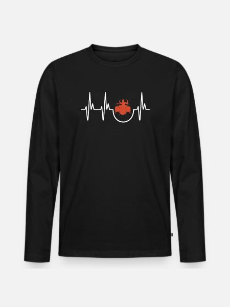 Drums - Men's Premium Organic Long Sleeve Shirt - black