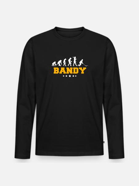BANDY - Men's Premium Organic Long Sleeve Shirt - black